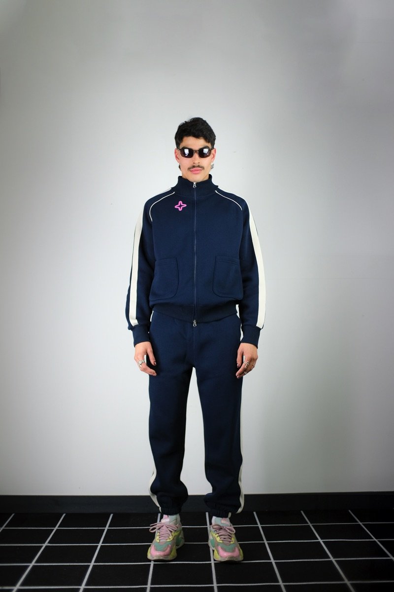 ZIP UP TRACKSUIT TOP NAVY