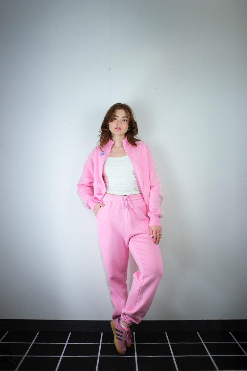 ZIP UP TRACKSUIT TOP PINK