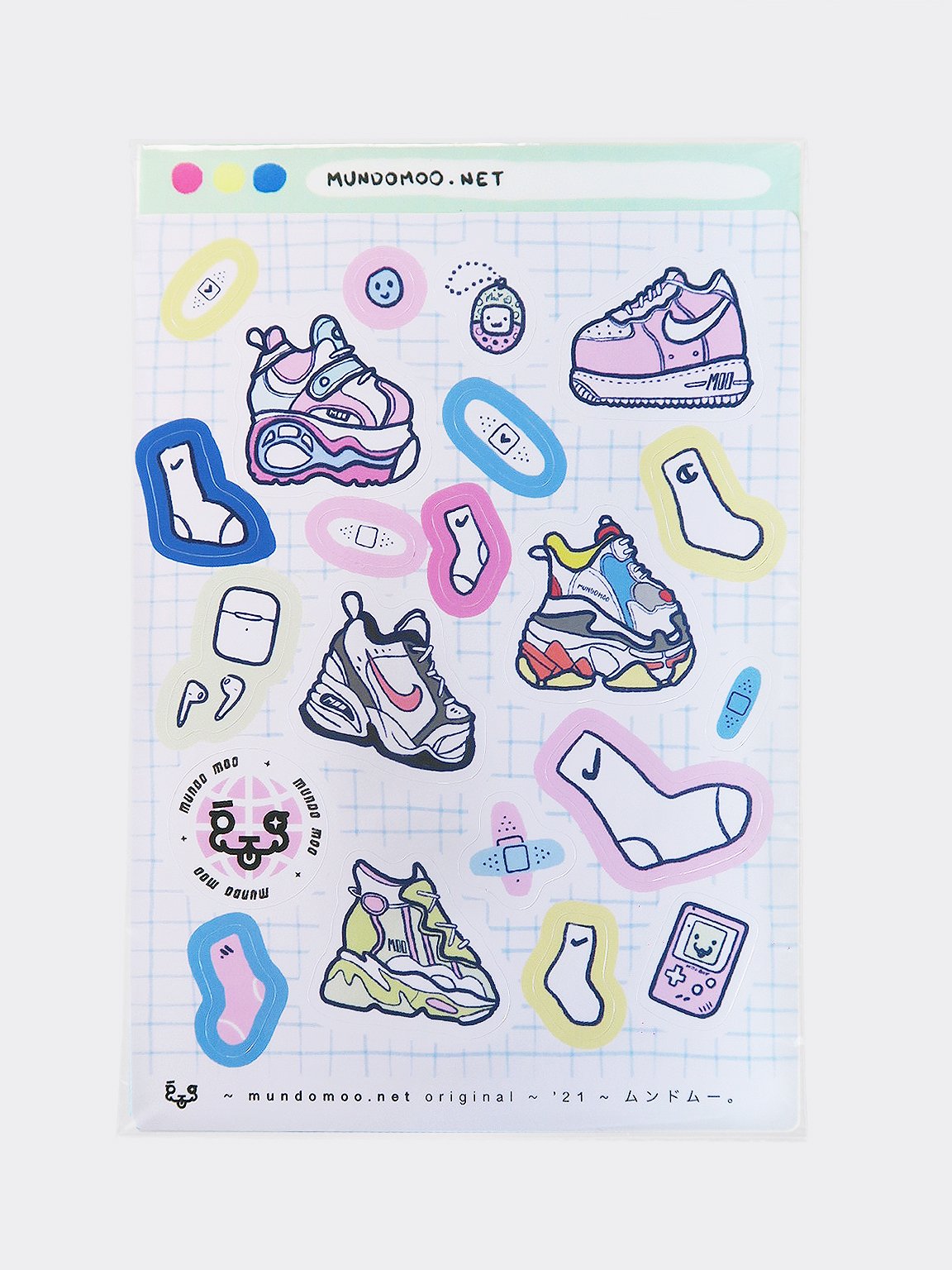KICKS + SOCKS STICKER SHEET
