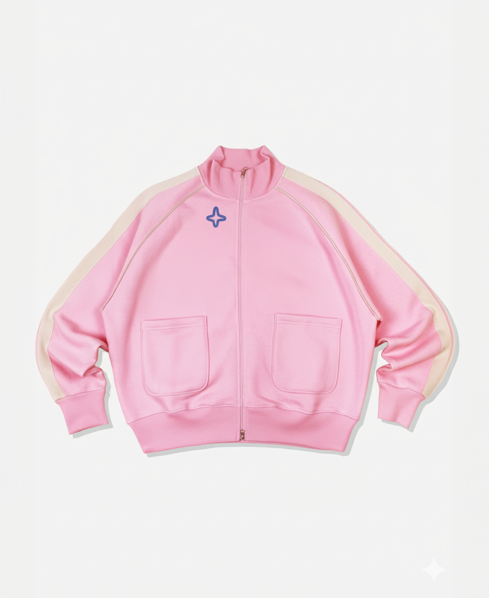 ZIP UP TRACKSUIT TOP PINK
