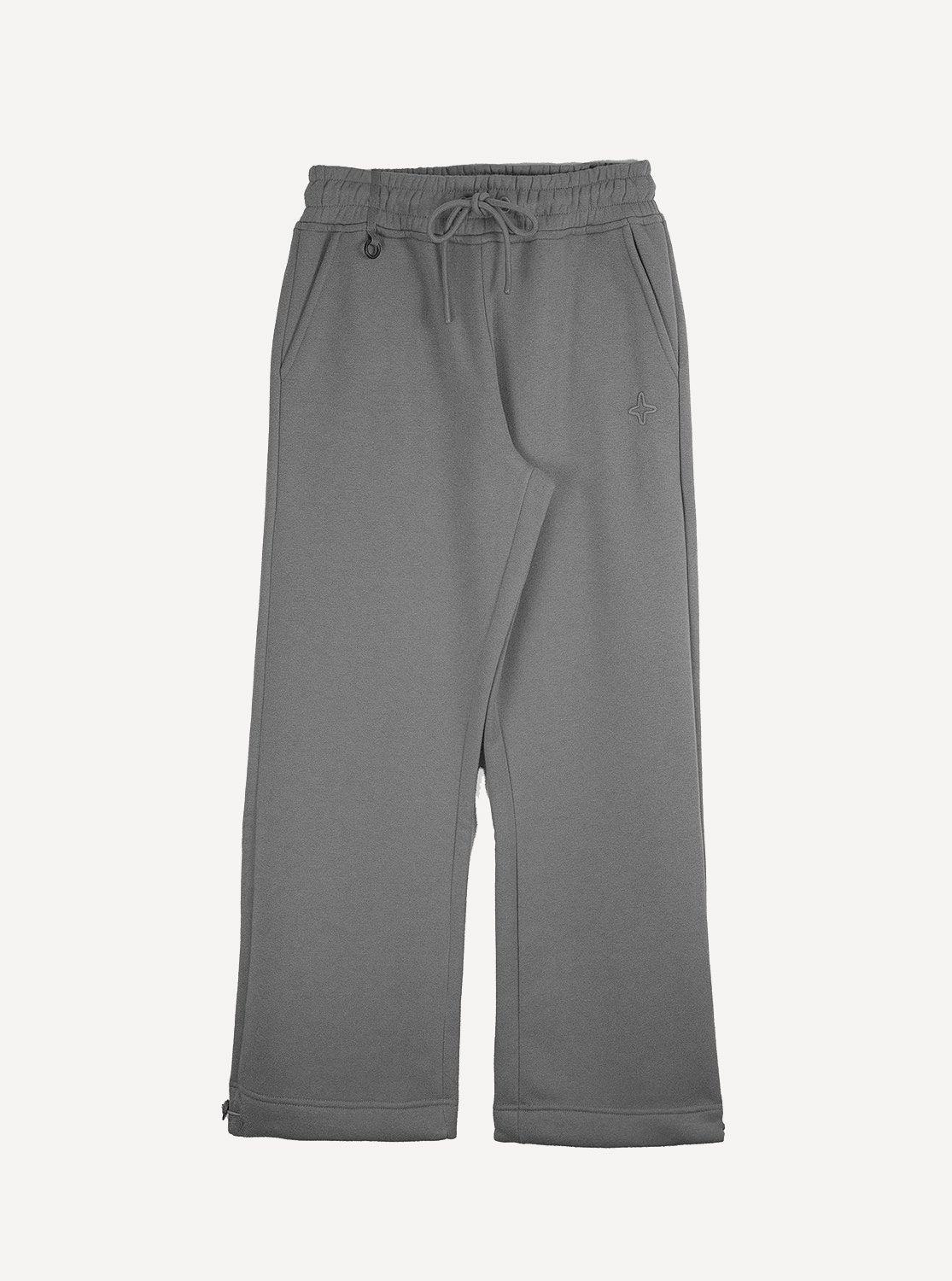 MOO STALPE FLARED SWEAT PANTS GRAY