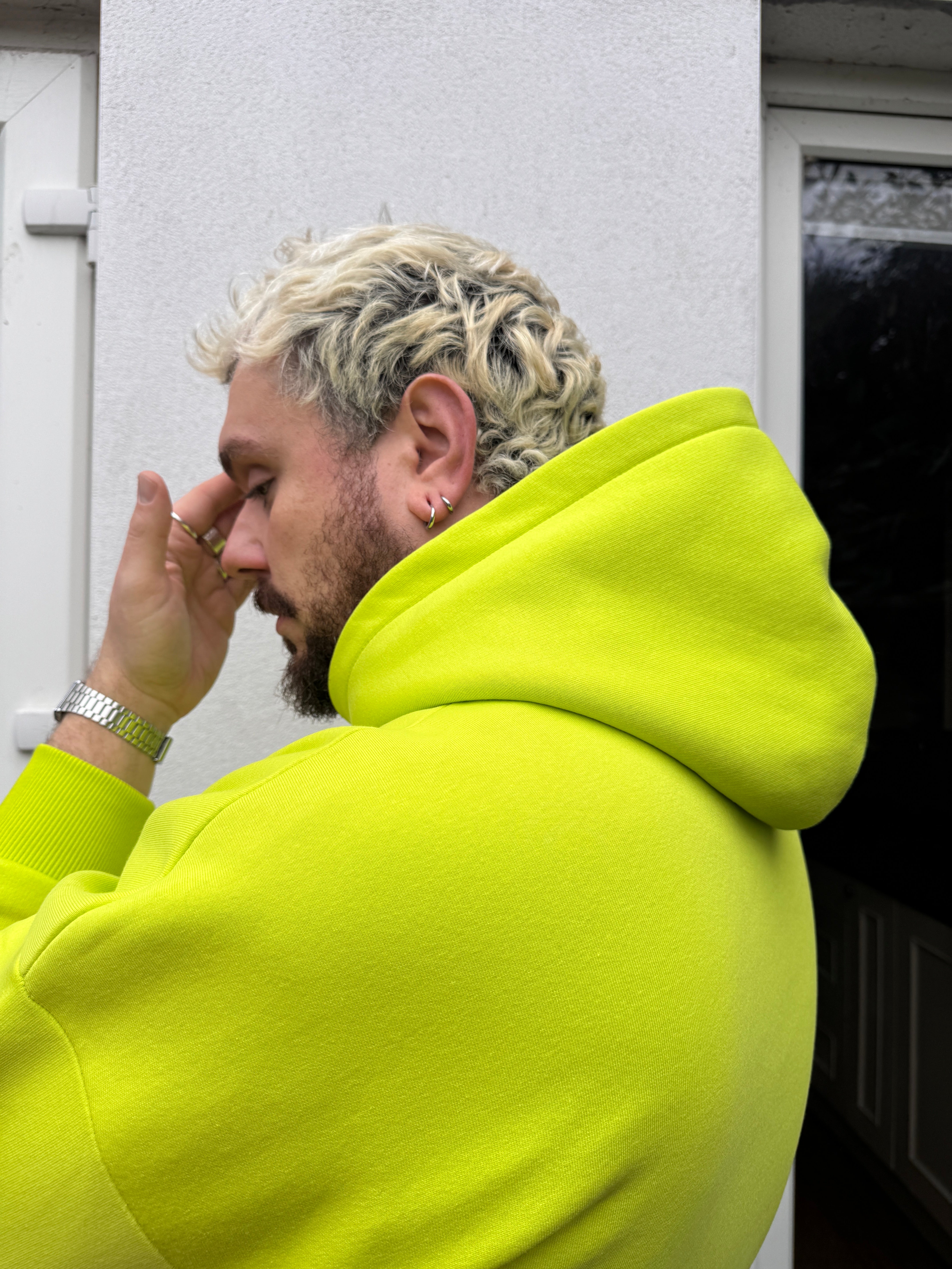 MOO OVERSIZED HOODIE : LIME