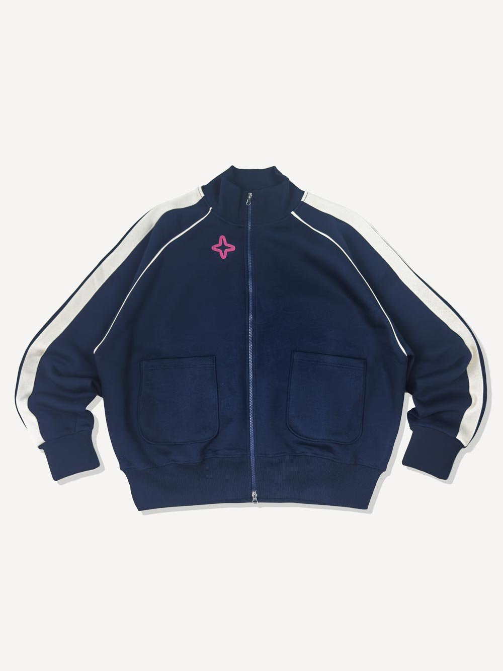 ZIP UP TRACKSUIT TOP NAVY